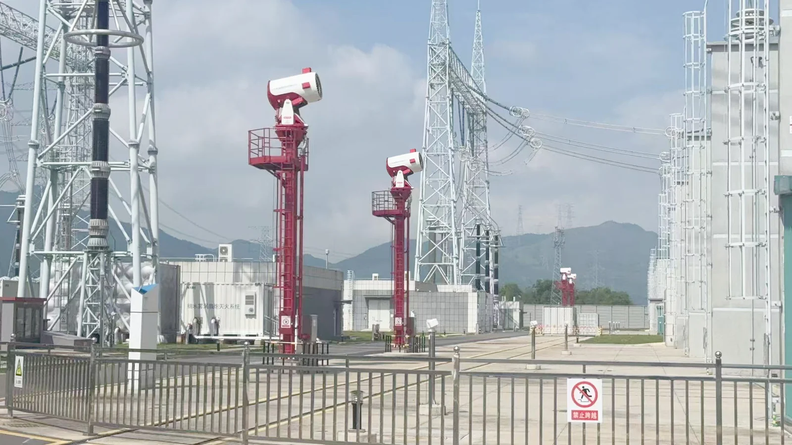 Substation fire response reference scene