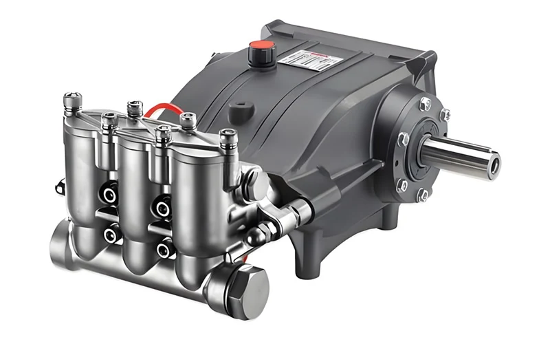 Plunger pump for high-pressure fog cannon atomization