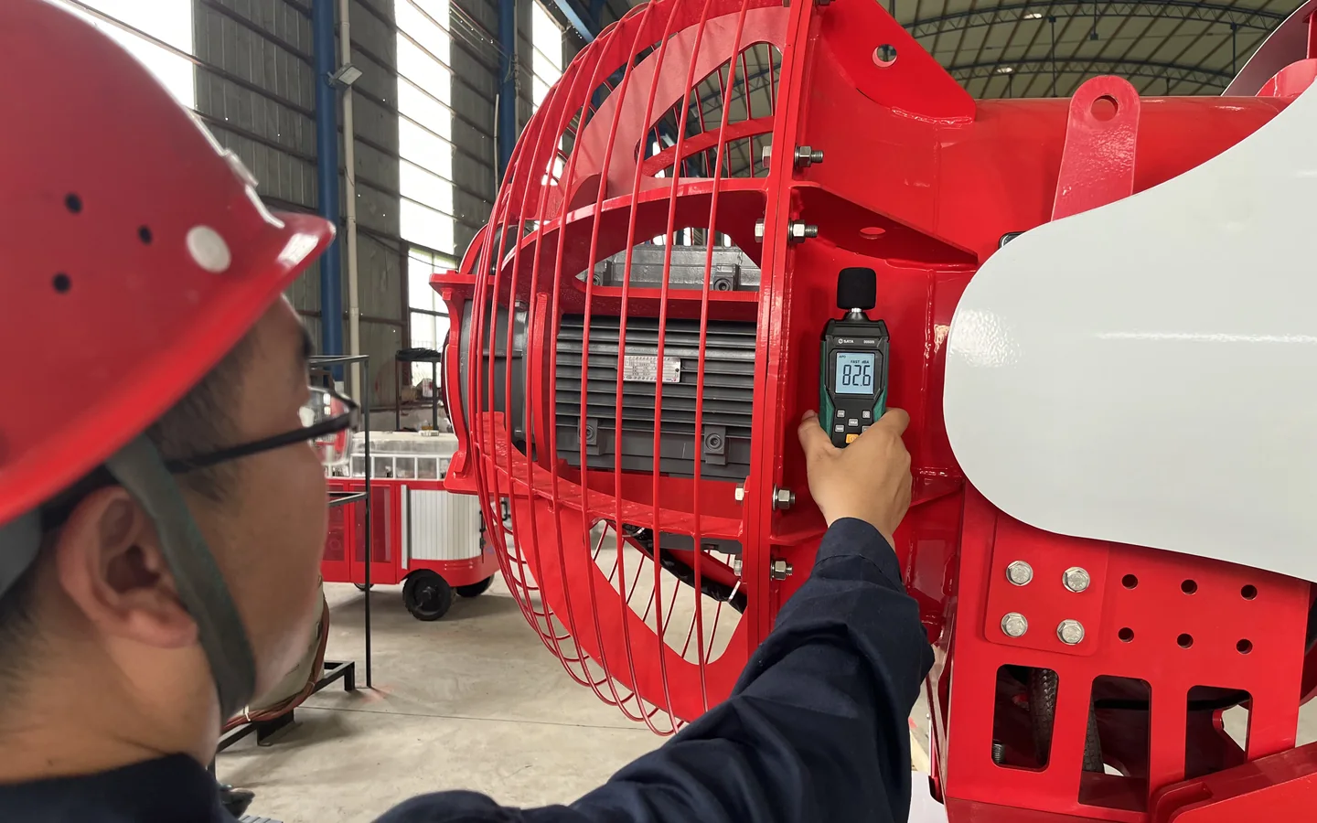 Noise level measurement during Betterway fog cannon testing